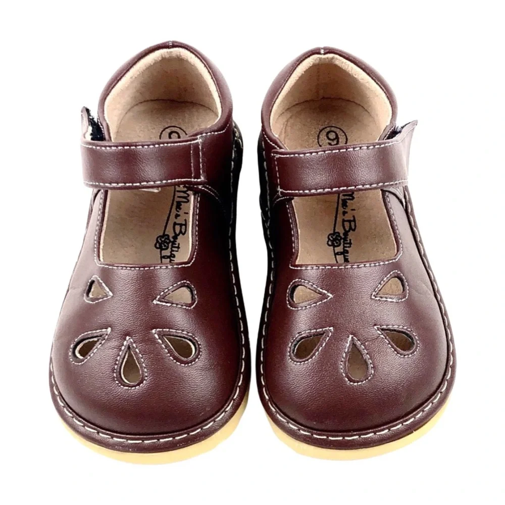 Little Macs Boutique Brown Leather Mary Janes Sz.9